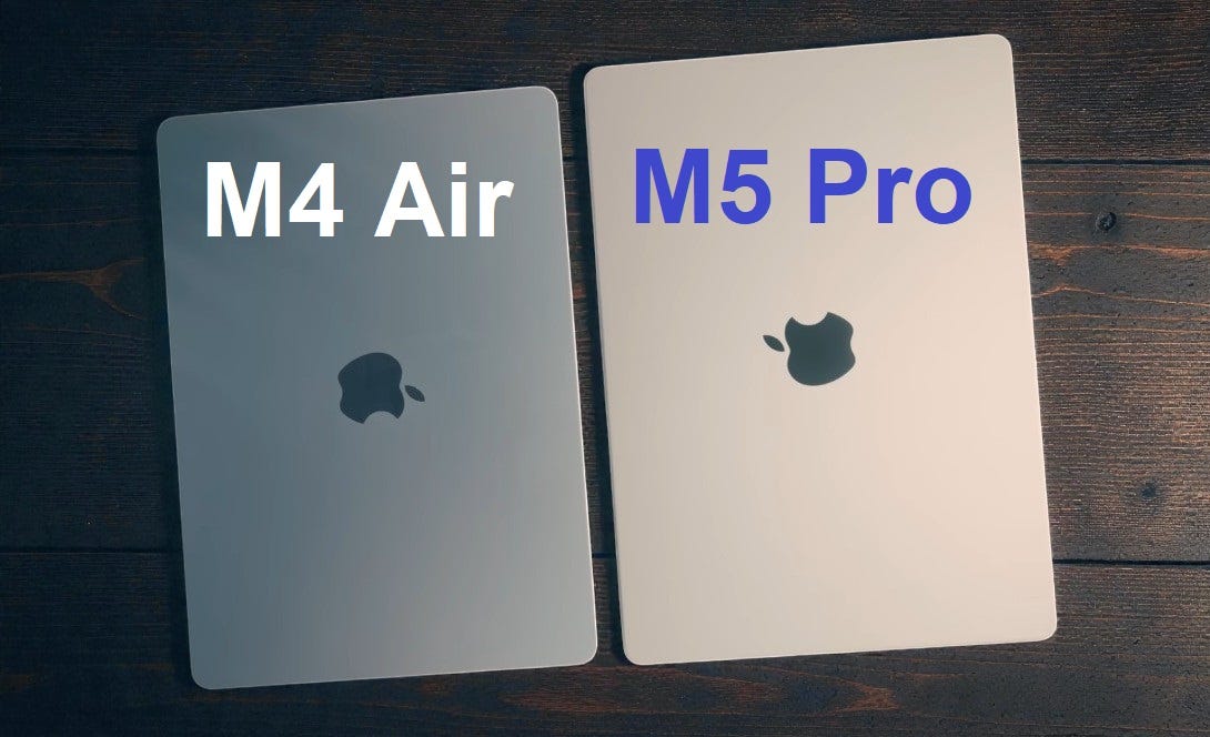 M5 Air Compares to the M5 Pro
