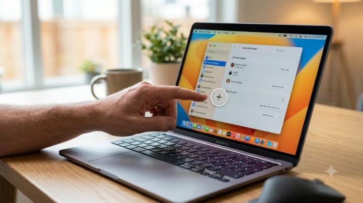 how to create a new account on MacBook